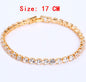 Cubic Zirconia Tennis Bracelets Iced Out Chain Crystal Bracelet Women Men Gold Bracelet Jewelry