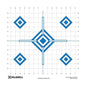 AOB Paper Targets AOB Caldwell Paper Target 16" Sight In Blue 10/ct