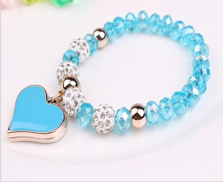 Elastic Crystal  Bracelet & Bangle Heart Bracelets