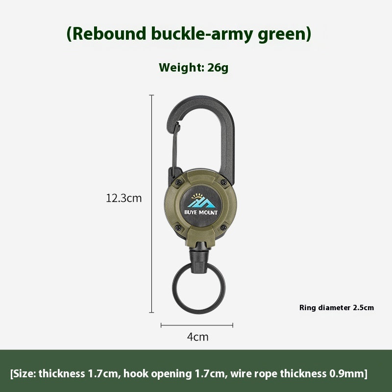Outdoor Camping Tactical Easy Pull Retractable Buckle