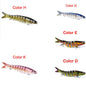 Pike Fishing Lures Artificial Multi Jointed Sections Hard Bait Trolling Pike Carp Fishing Tools