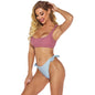 New Swimwear European And American Solid Color Split Swimsuit Women