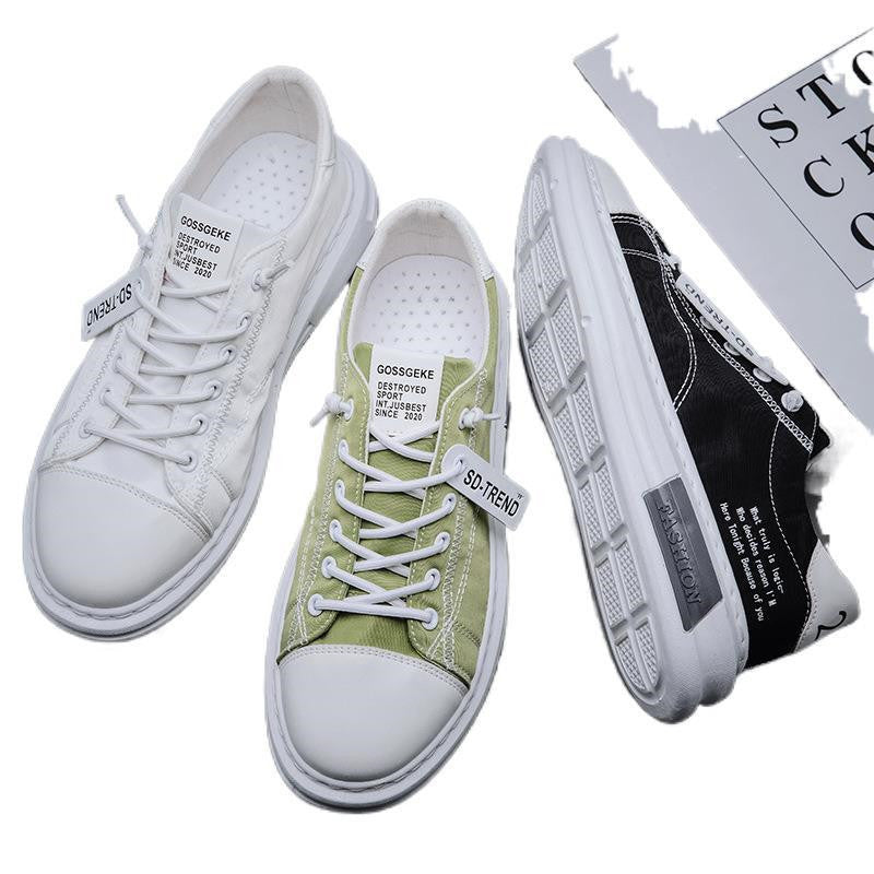 Canvas Shoes Men's Soft-soled White Shoes All-match Casual Sports Shoes