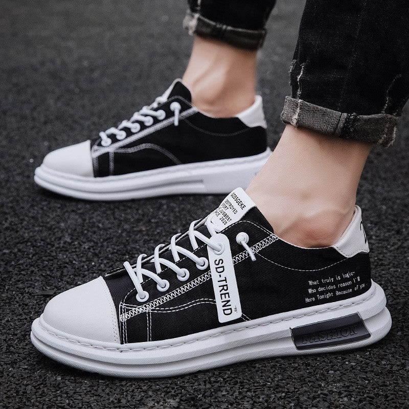 Canvas Shoes Men's Soft-soled White Shoes All-match Casual Sports Shoes