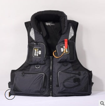 Sea Fishing Life Jacket Rock Fishing Adult Fishing Waistcoat Multi-Function Portable Swimming Large Buoyancy