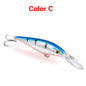 10 Style Minnow Fishing Lures Laser Hard Artificial Bait 3D Eyes 11cm 10g Fishing Wobblers Crankbait Minnows 6