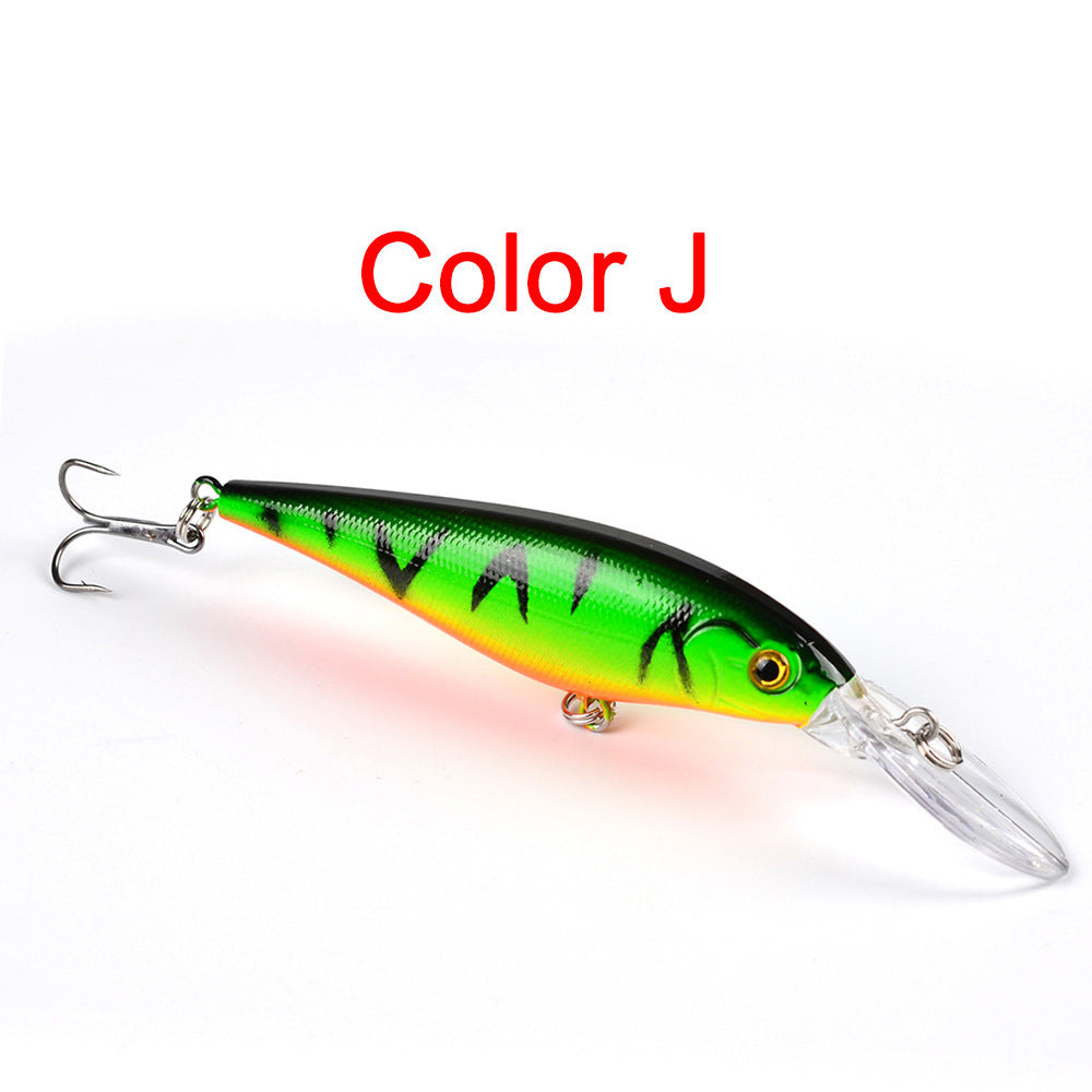 10 Style Minnow Fishing Lures Laser Hard Artificial Bait 3D Eyes 11cm 10g Fishing Wobblers Crankbait Minnows 6