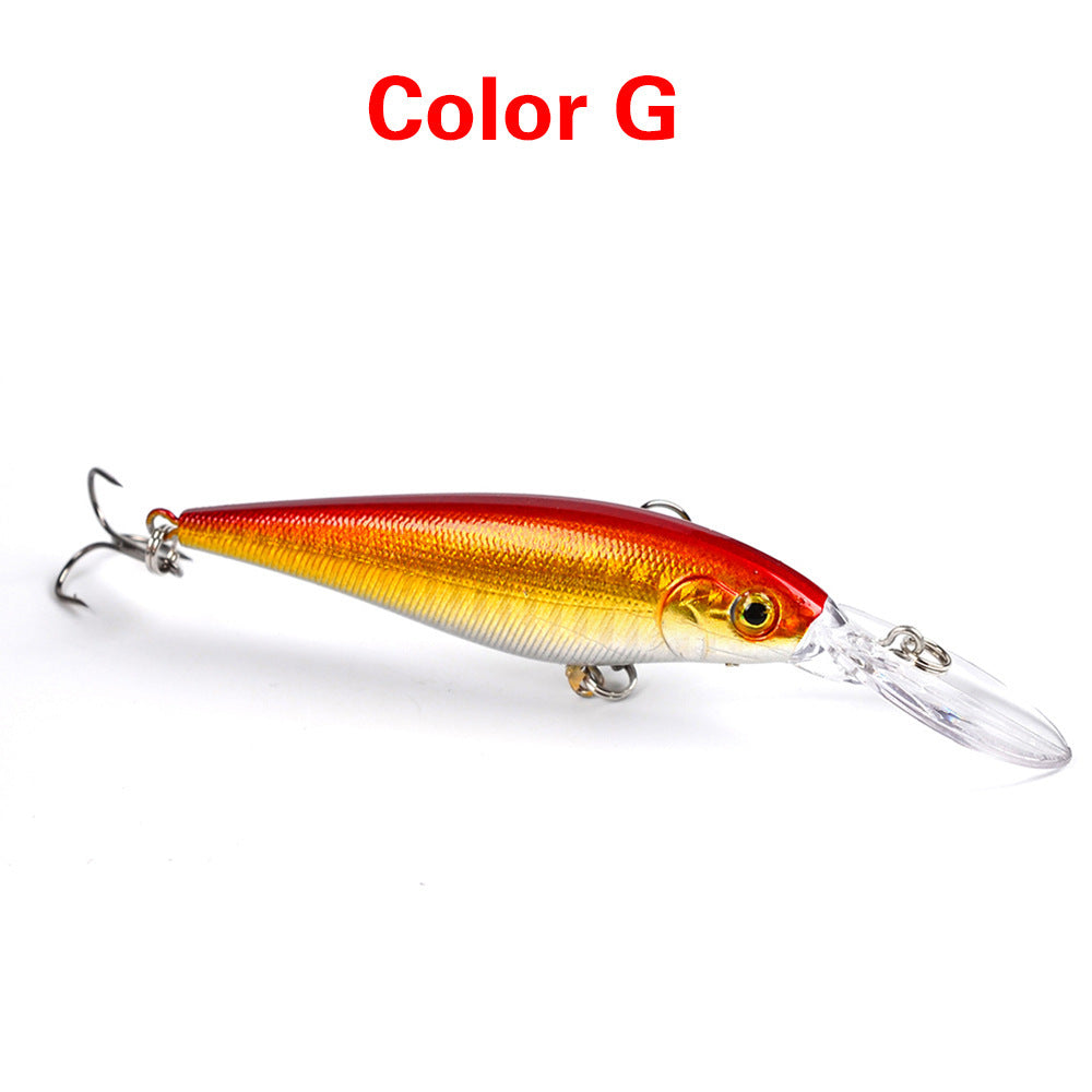 10 Style Minnow Fishing Lures Laser Hard Artificial Bait 3D Eyes 11cm 10g Fishing Wobblers Crankbait Minnows 6