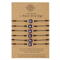 New 7-knot Evil Eye Bracelet 6 Pack Blue Eye Paper Card Bracelet Braided Adjustable Bracelet