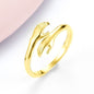 Alloy Simple Hands Hug Ring Opening Adjustable Jewelry