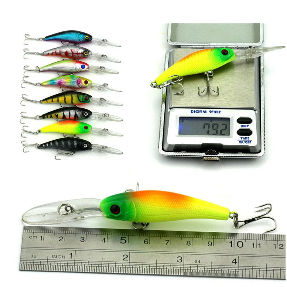 43 Pcs Mixed Size Colors Fly Fishing Lure Set Wobbler