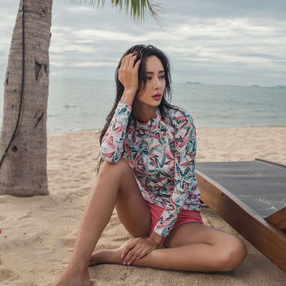 Conservative Triangle Split Bikini Hot Spring Swimwear Women