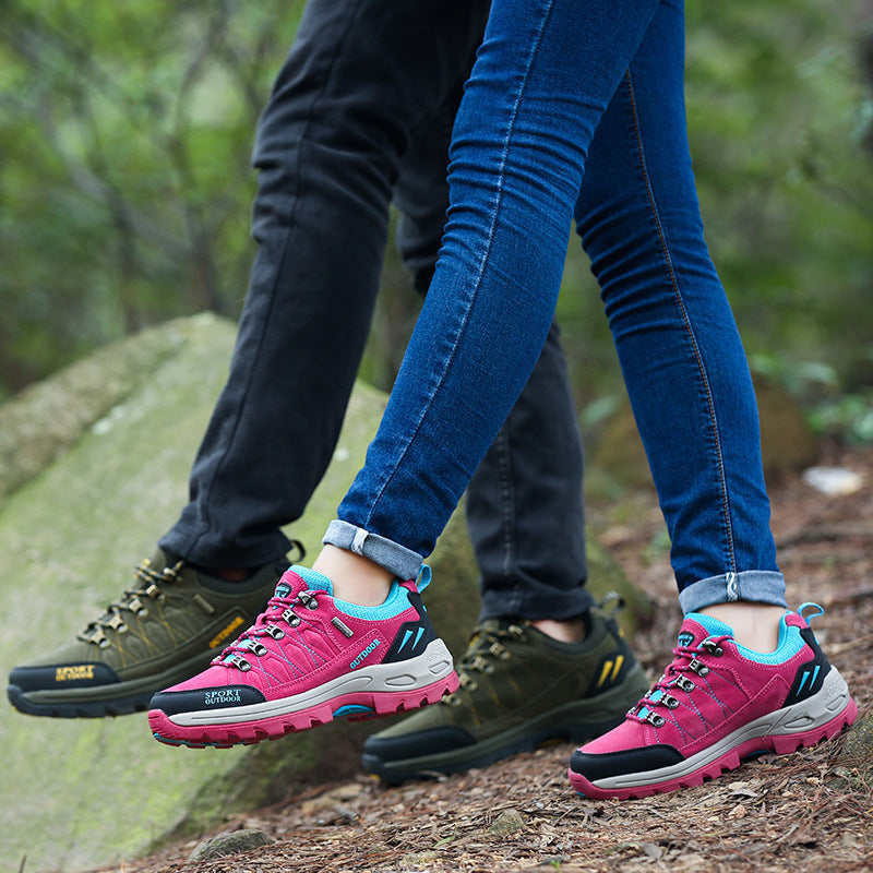 Men's And Women's Hiking Shoes Low Cut Anti-fur Plus Size