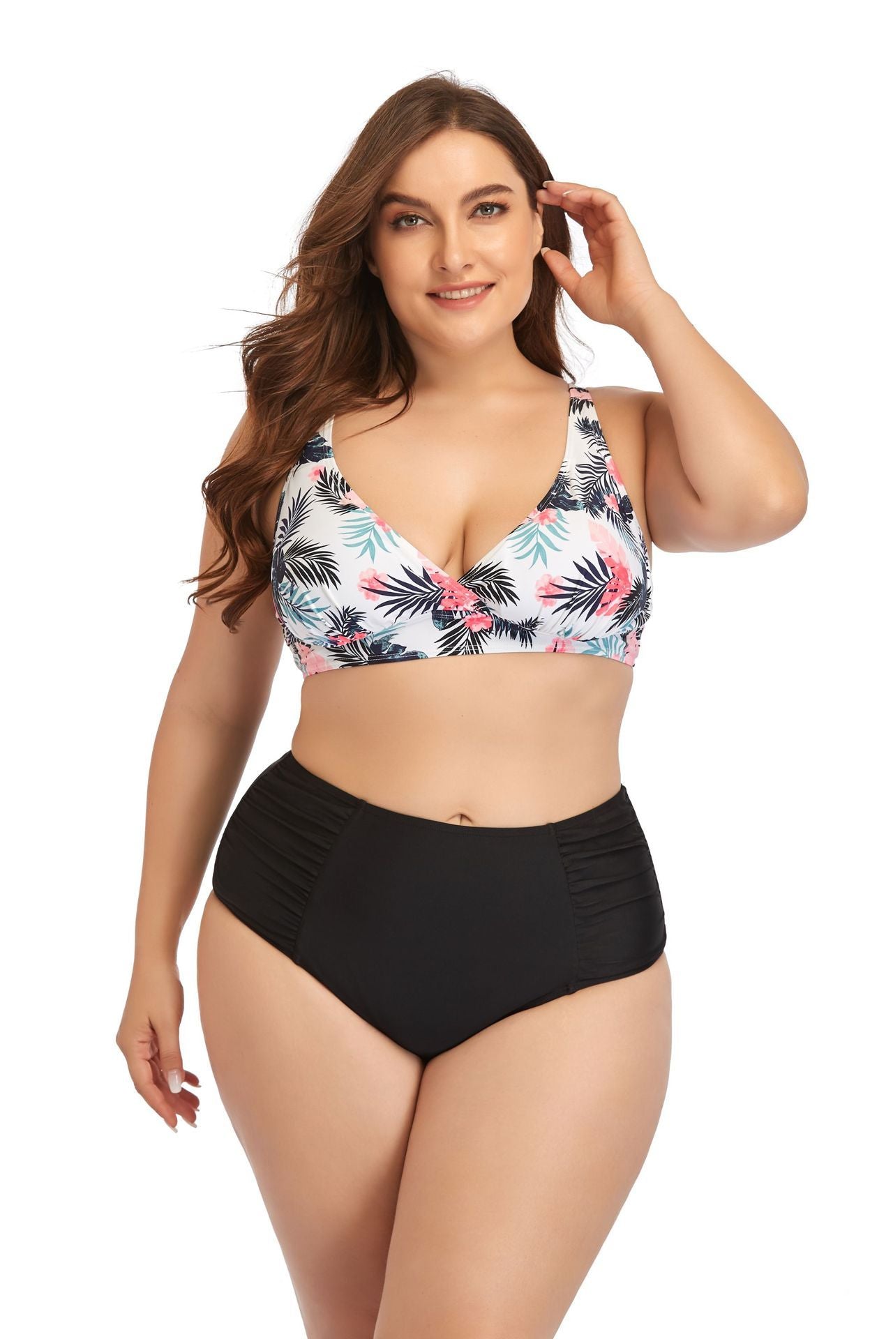 Fast Selling Plus Size Swimsuit Sexy Printed Bikini Suit Two Piece Women Swimwear