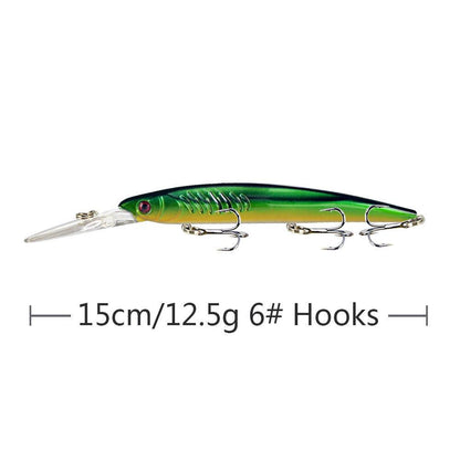 Floating Mino Long Tongue Plate Topmouth Culter Lure Mandarin Fish Army