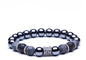 Micro-inlaid crown 6mm matte black plus copper bead bracelet copper inlaid zircon jewelry