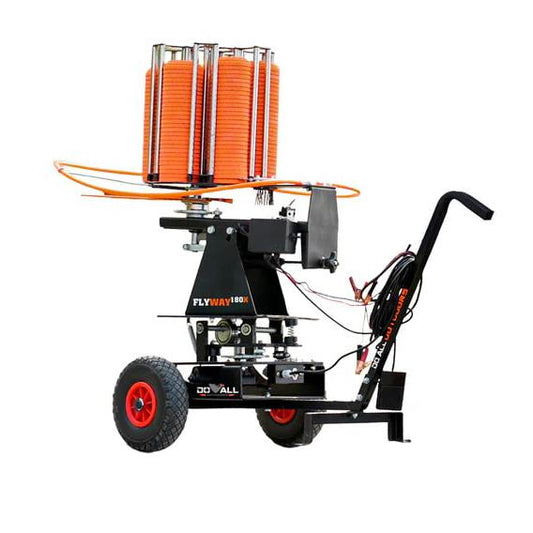 Do All Outdoors Clay Target Throwers Do All Outdoors Flyway 180x Turret Stack with Cart and WoBarreler