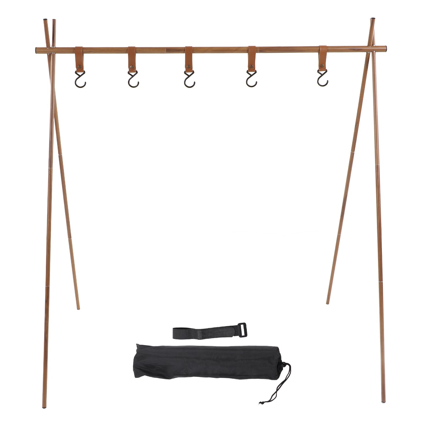 Lightweight Camping Hanging Rack Hook Design Aluminum Alloy Outdoor Camping Hanging Rack for BBQ Party Picnic