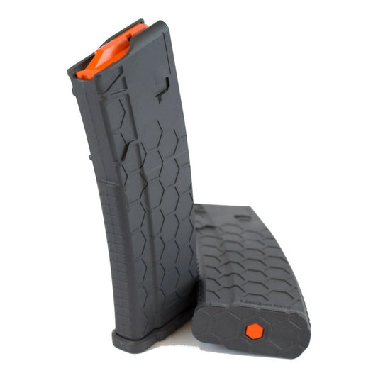 HEXMAG Rifle Magazines HEXMAG Sentry Hexmag Series 2 AR-15/M4/M16 Rifle Magazine Grey with Orange Follower 223/5.56x45mm 30 Round