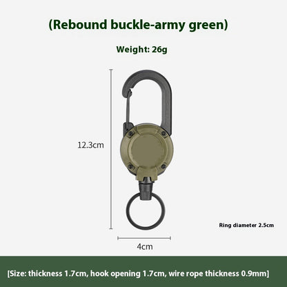 Outdoor Camping Tactical Easy Pull Retractable Buckle