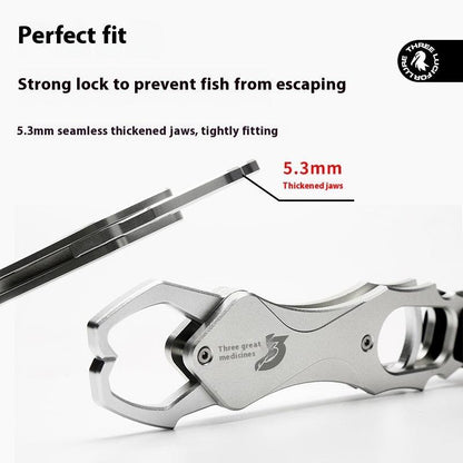 Multifunctional Fishing Apparatus Aluminum Alloy Giant Fish Tongs With Weighing Control