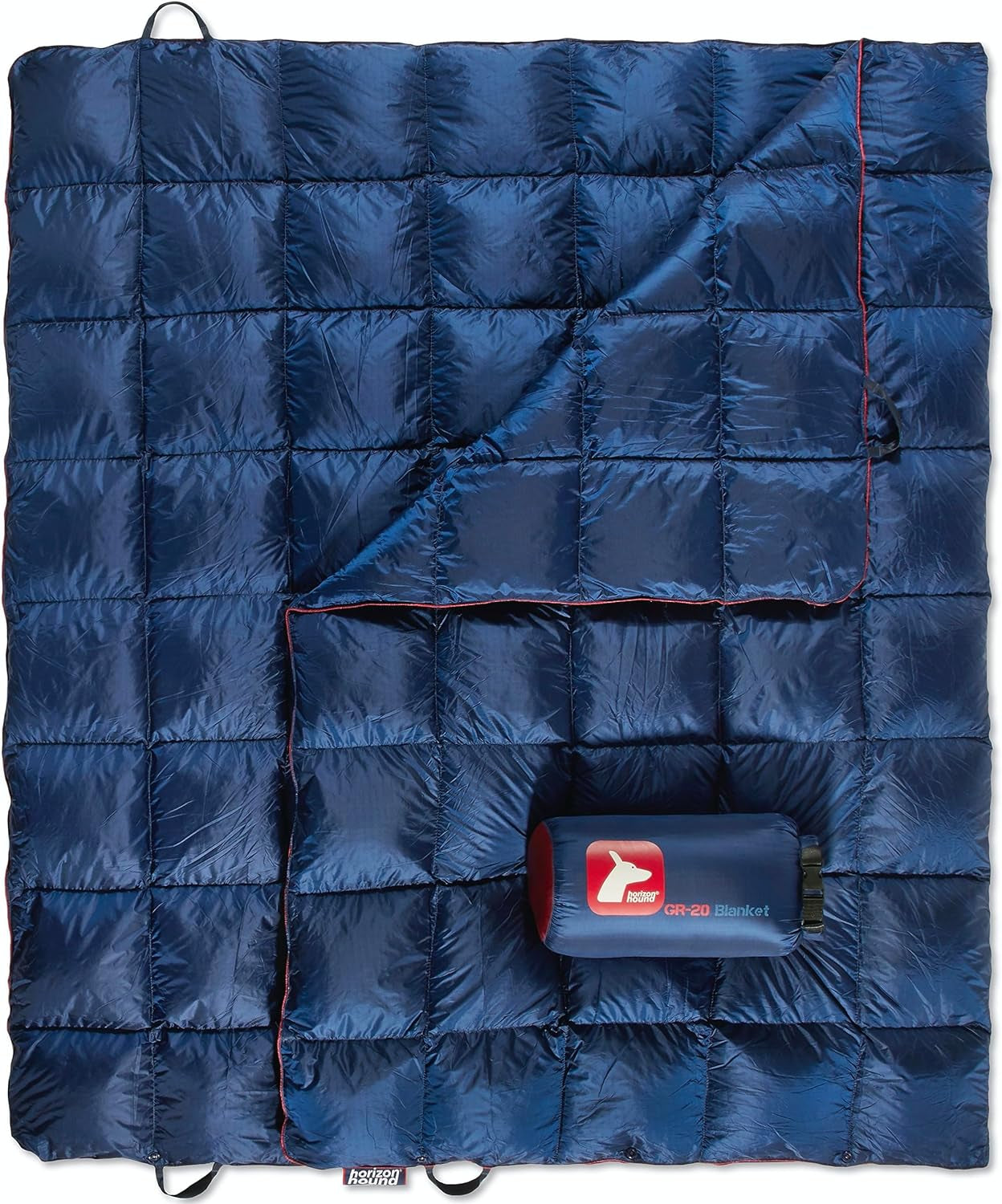 Horizon Hound down Camping Blanket - Outdoor Travel Quilt | Sustainable, Insulated, Lightweight & Warm Gear for Sleep, Camping, Stadium, Hiking & Festivals | Water Resistant, Packable & Compact