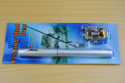 Telescopic drum pen rod fishing gear set