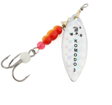 Bait Rotating Glitter Brass Spinner Connecting Rod High Carbon Steel Hook