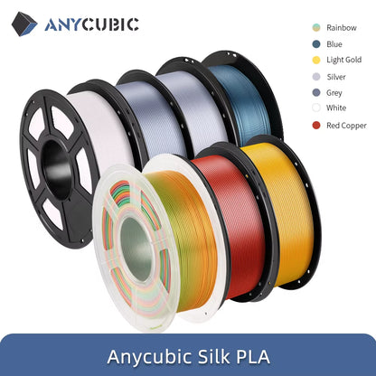 ANYCUBIC Silk PLA 3D Printer Silk Filament 1.75Mm 3D Printing Material PLA Filament for FDM 3D Printer S1C Kobar 3 Max