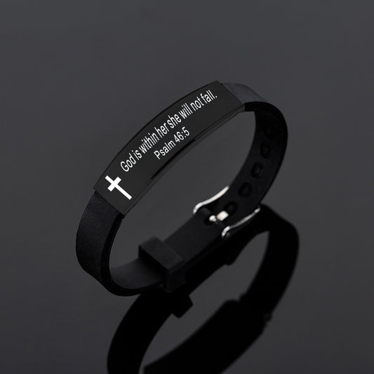 The new bible silicone bracelet