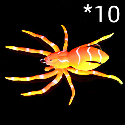 New Lure Fake Bait 8Cm-7G Bionic Soft Frog Bait Simulation Spider Lure Bait Fishing Bait Fishing Gear