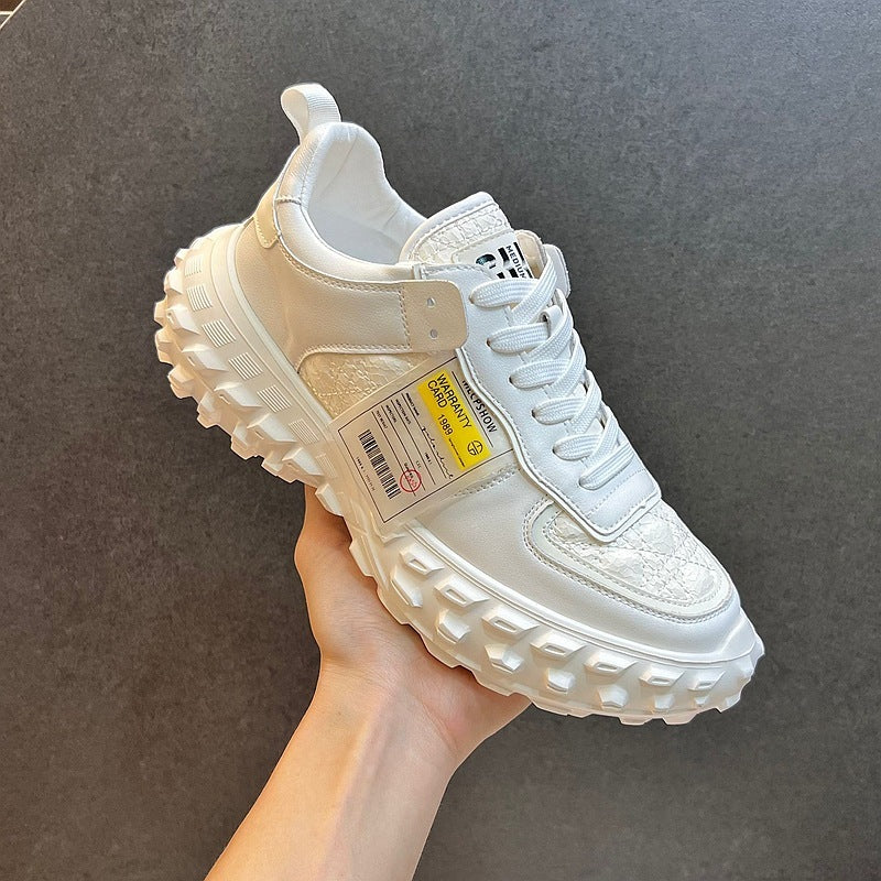 Netflix Super Hot Men's White Casual Trendy Versatile Board Shoes