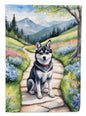 Alaskan Klee Kai Spring Garden Garden Flag