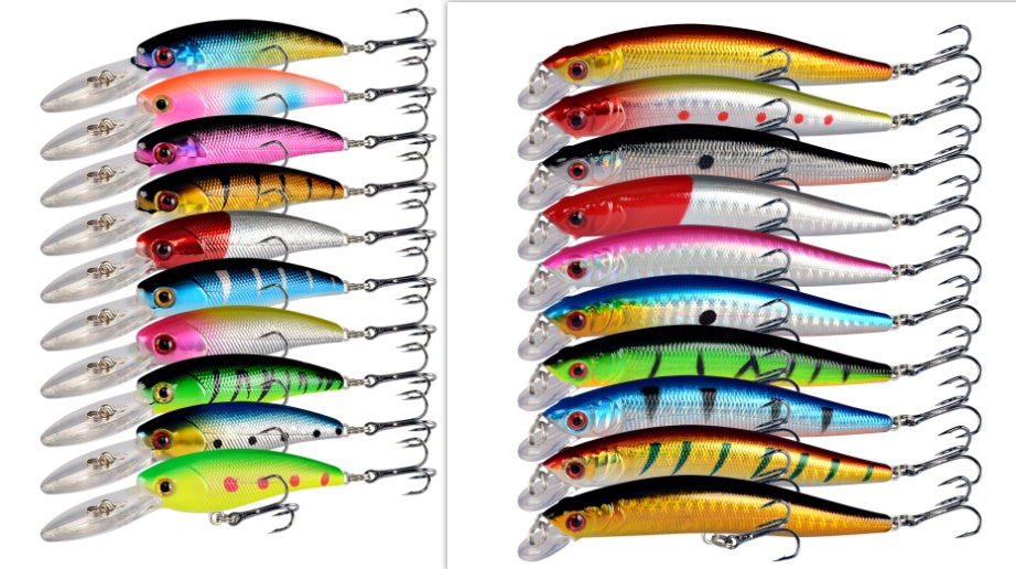 10 Color Minorua Bait Biomimetic Plastic Hard Fake Bait