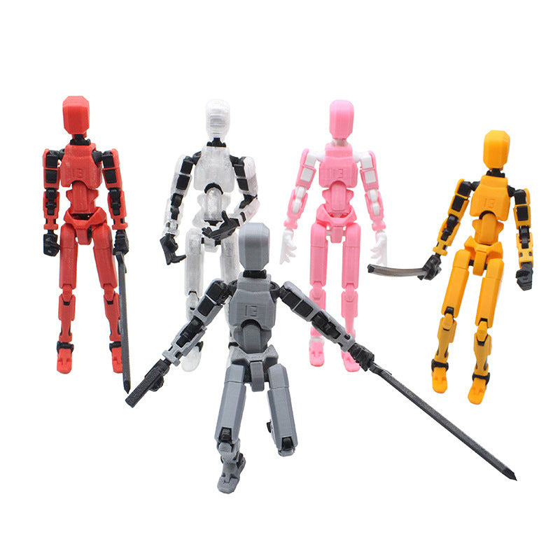 3d printing more than movable joint doll lucky 13 full body movable robot