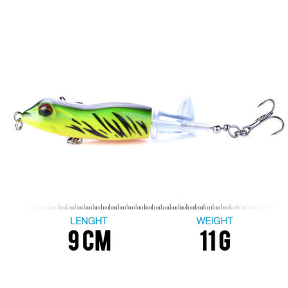 9cm propeller tractor hard bait floating frog bait