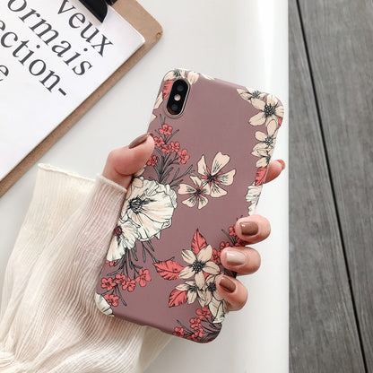 Retro flower phone case