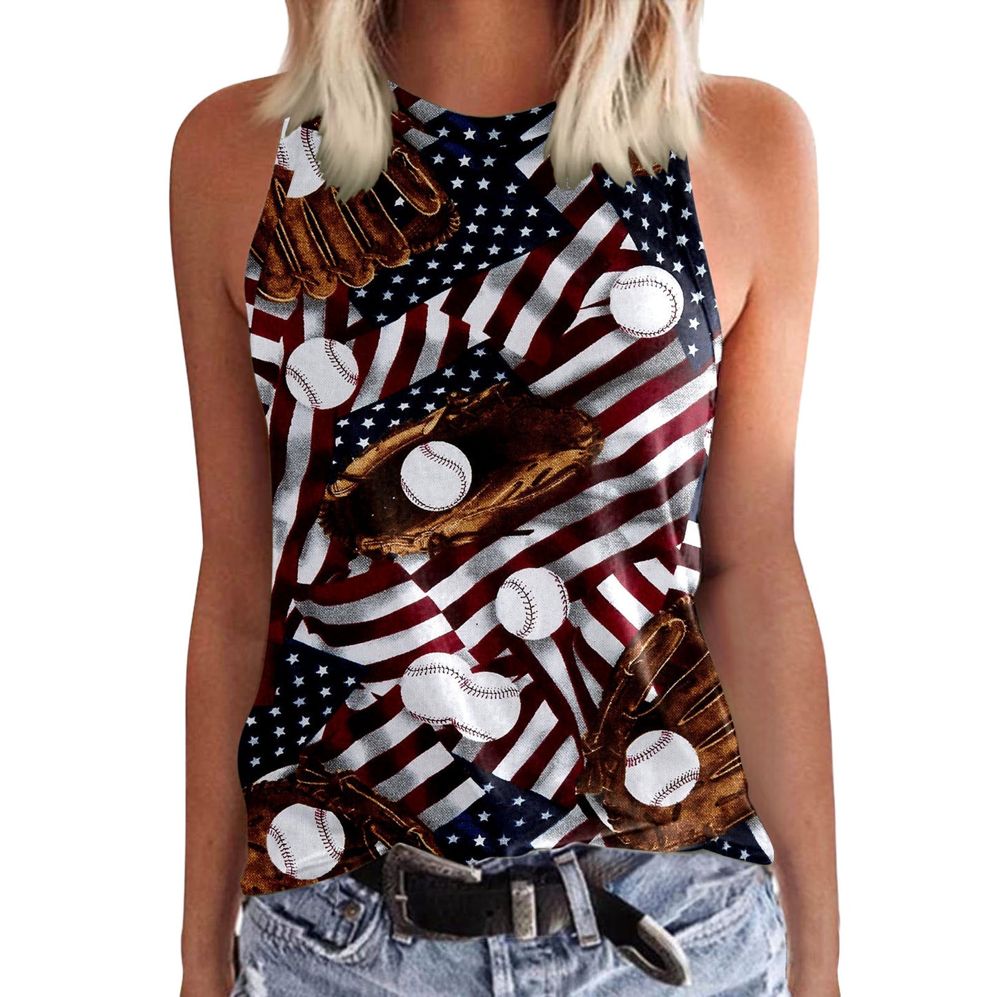 Creative 3D Digital Printed T-shirt Female