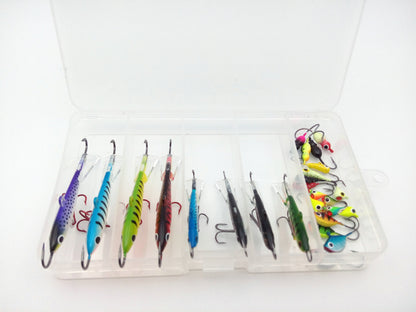 Many varieties of ice fishing hook set 26 / set of mini lead fish hook in winter