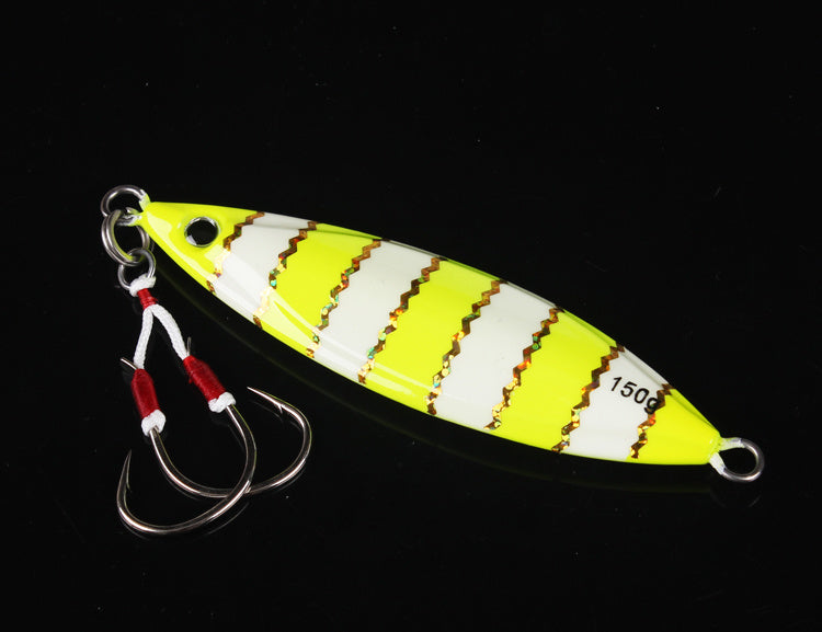 Luminous Laser Lead With Double Hook Slow Rocking Iron Bait