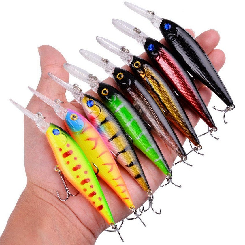 Minnow Fishing Lure 11cm 10g Floating Hard Wobbler Bait