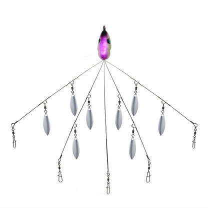 Group Attack Fishing Set Lure Bait 20.5g 10.5cm 5 Colors Attack Fishing Set Metal