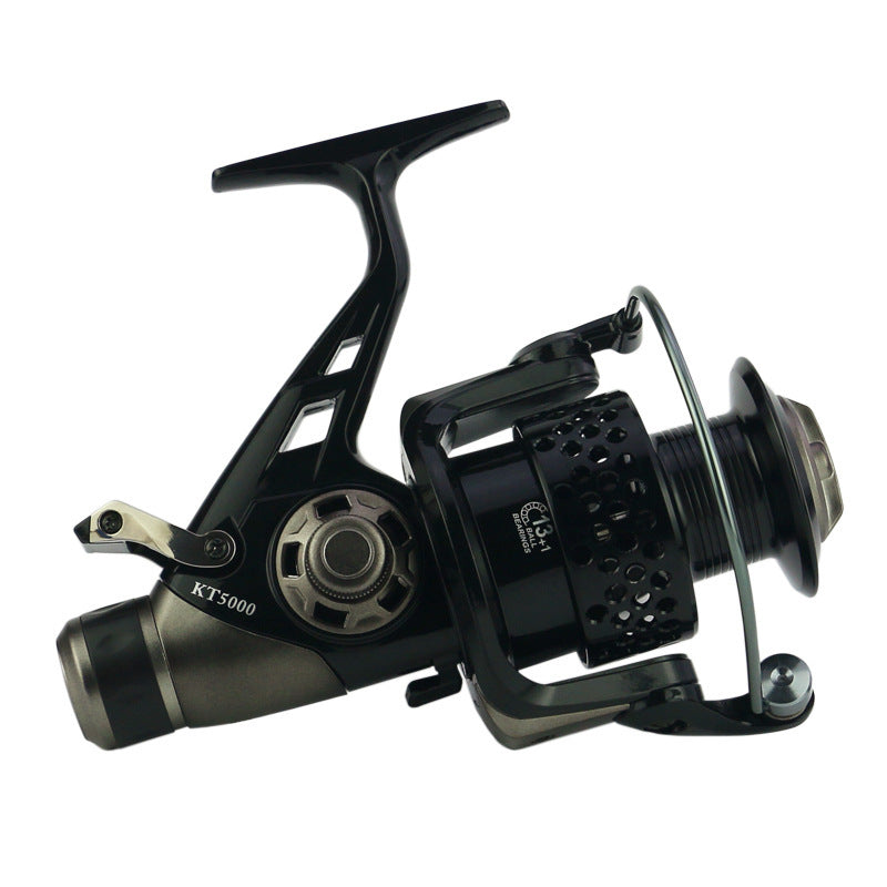 Metal Head Front And Rear Brake Fishing Reel