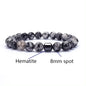 Natural Gemstone Bracelet Vintage Stone Beads Men Women Jewelry