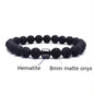 Natural Gemstone Bracelet Vintage Stone Beads Men Women Jewelry