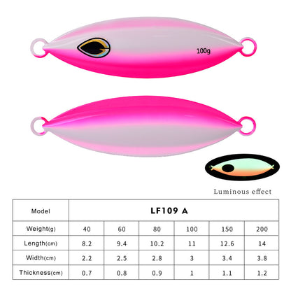 Submerged Metal Luminous Lure For Sea Fishing