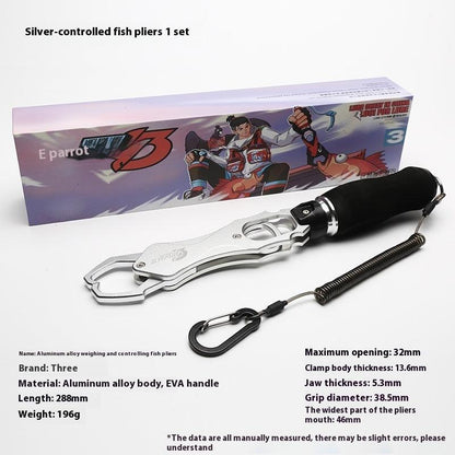 Multifunctional Fishing Apparatus Aluminum Alloy Giant Fish Tongs With Weighing Control