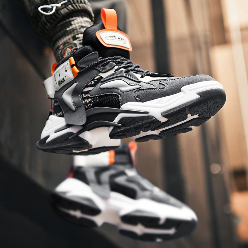 High-top American Retro Tooling Plus Velvet Boots