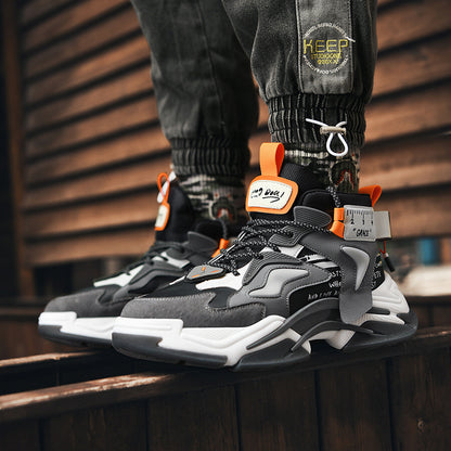 High-top American Retro Tooling Plus Velvet Boots