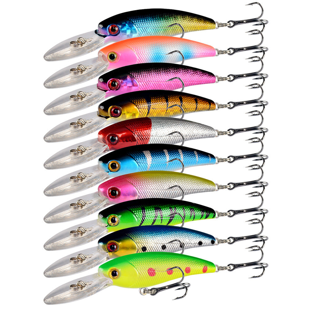 10 Color Minorua Bait Biomimetic Plastic Hard Fake Bait